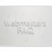 Sticker FAQ Webmasters (Devant)