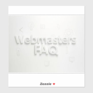 Sticker FAQ Webmasters