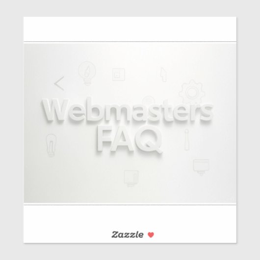 Sticker FAQ Webmasters (Feuille)