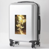 Sticker Farmer dans le style : Bouteille d'or personnalisé (Sur valise)