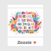 Sticker Fashion Glamour Makeup Statement Quote Design (Feuille)