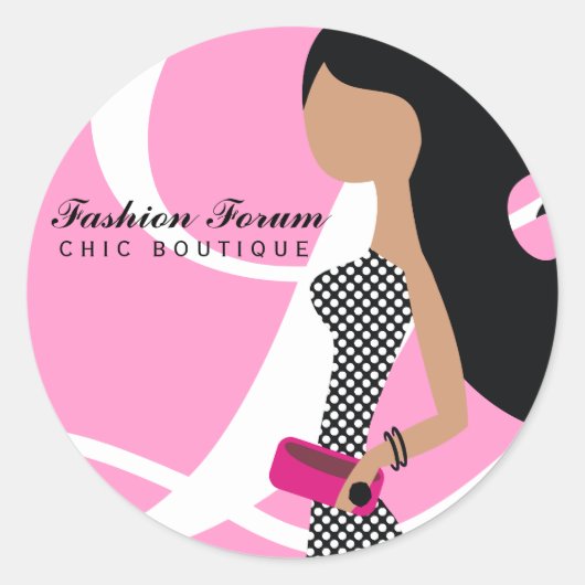Sticker Fashionista 311-High Pink (Devant)