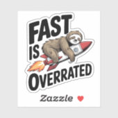 Sticker Fast est surévalué Sloth Rocket (Feuille)