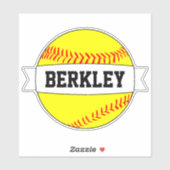 Sticker Fastpitball Softball Personnalisé Joueur/Nom d'équ (Feuille)