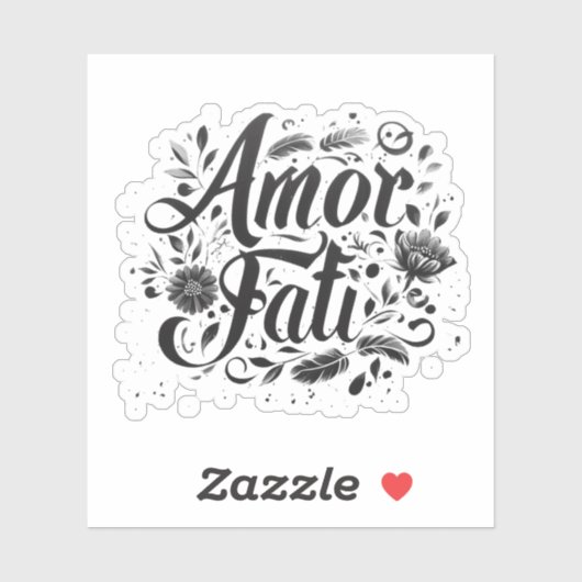 Sticker FATI AMOR (Feuille)