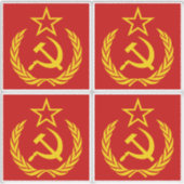 Sticker Faucille et marteau, URSS, CCCP, communisme (Devant)