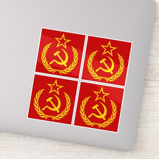 Sticker Faucille et marteau, URSS, CCCP, communisme (Détail)