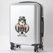 Sticker Faucon de Steampunk (Sur valise)