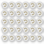 Sticker Faux Gold Beef Wedding Place Cards Meal Choice  (Devant)