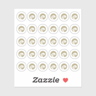 Sticker Faux Gold Fish Wedding Place Cards Meal Choice