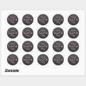 Sticker Faux Ombre 16 Parties scintillant rose noi (Feuille)