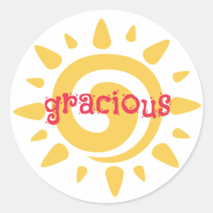 Sticker Faveur Gracious Fête Anniversaire