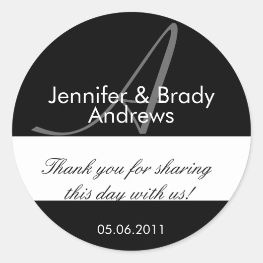 Sticker Faveur pour mariée mariage et champignon M (Devant)