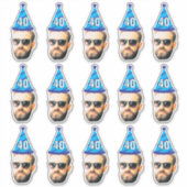 Sticker Faveurs d'anniversaire personnalisées avec visage  (Devant)