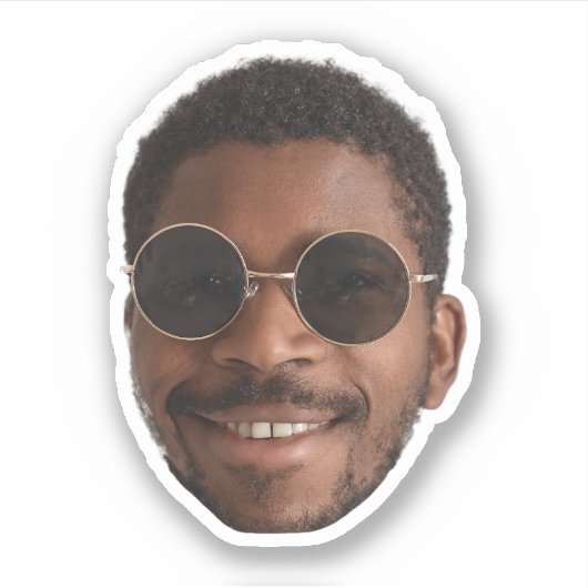 Sticker Faveurs de fête d'anniversaire personnalisées avec (Devant)