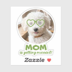 Sticker Faveurs de photo de mariage pour animaux de compag