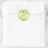 Sticker Favor de mariage 1,5" Rond Leafy Branches (Sac)