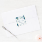 Sticker Favor de mariage de minuit fleuris (Enveloppe)