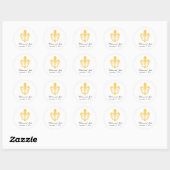Sticker Favor de mariage | Nouvelle-Orléans | Or (Feuille)