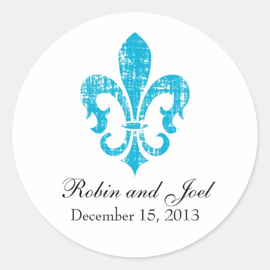 Sticker Favor de mariage | Nouvelle-Orléans | Turq (Devant)