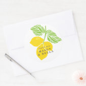 Sticker Favor Mariage au citron (Enveloppe)