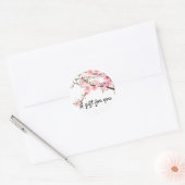 Sticker Favor pour le mariage de cerise en fleurs  (Enveloppe)