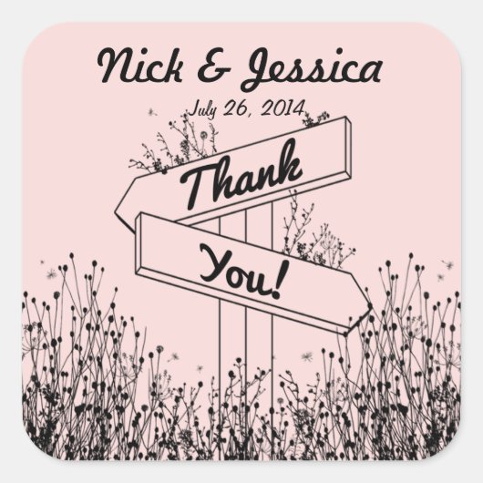 Sticker Favor Signes de Mariage (Devant)