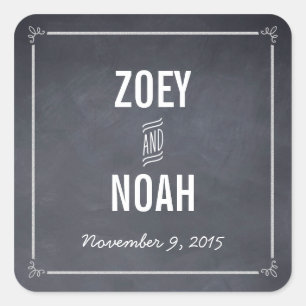 Sticker Favor Stylishly Chalked