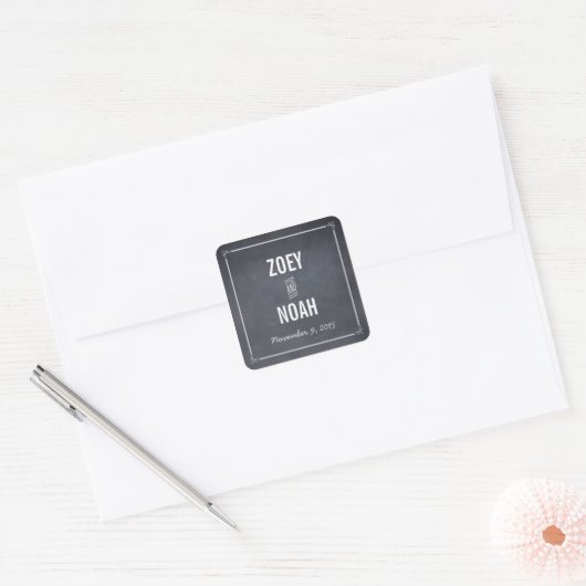 Sticker Favor Stylishly Chalked (Enveloppe)