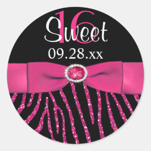 Sticker Favori RIBBON Zebra Sweet 16