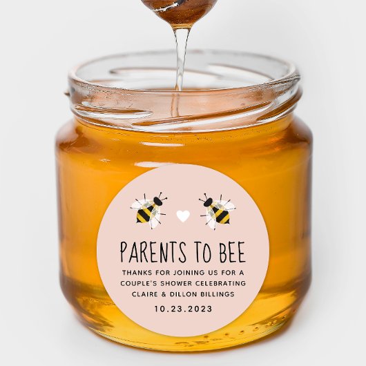 Sticker Favoris pour les parents roses d'abeille