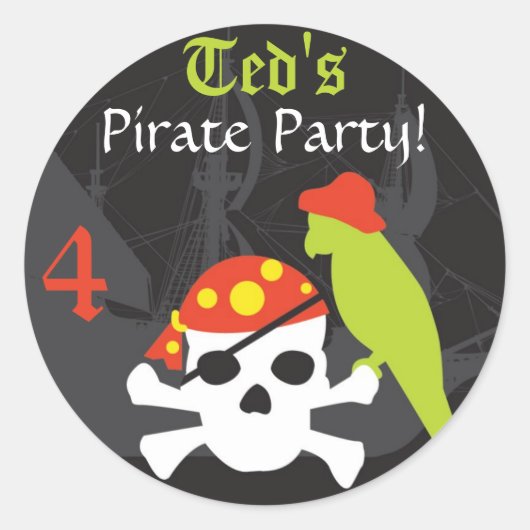 Sticker Favoriser - Pirate (Devant)