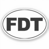 STICKER "FDT" (Recto)