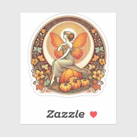 Sticker Fée d'automne (Feuille)