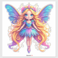 Fée de fantasy enchanteresse avec des ailes coloré