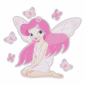 Sticker Fée et papillons (Devant)