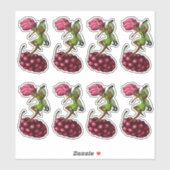 Sticker Fée et raisin afro-américains (Feuille)