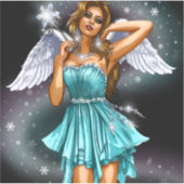 Sticker Fée féminine magique (Devant)