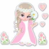 Sticker Fée & Fleurs (Devant)