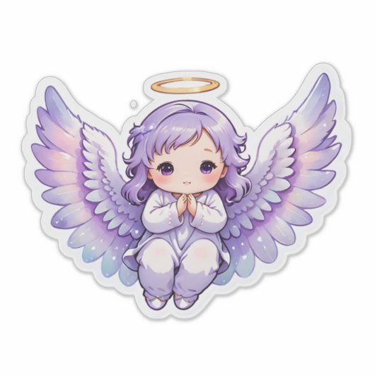 Sticker Fée pourpre (Devant)