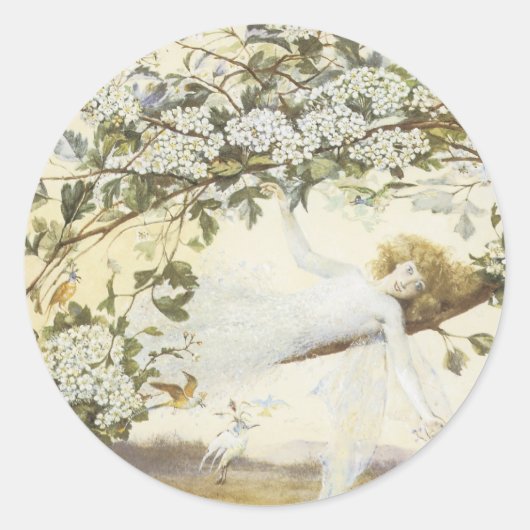 Sticker Féerie victorien - Fae bébé (Devant)