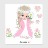 Sticker Fées et fleurs (Feuille)