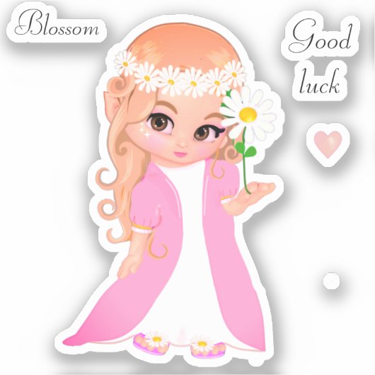 Sticker Fées et fleurs (Recto)