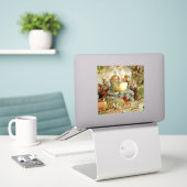 Sticker “Fées victoriennes” par E S Hardy (Ordinateur portable sur le bureau)