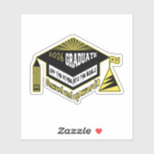 Sticker Félicitations, diplômé de 2026 ! (Feuille)