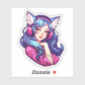 Sticker Feline Enigma (Feuille)