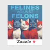 Sticker Felines Contre Felons (Feuille)