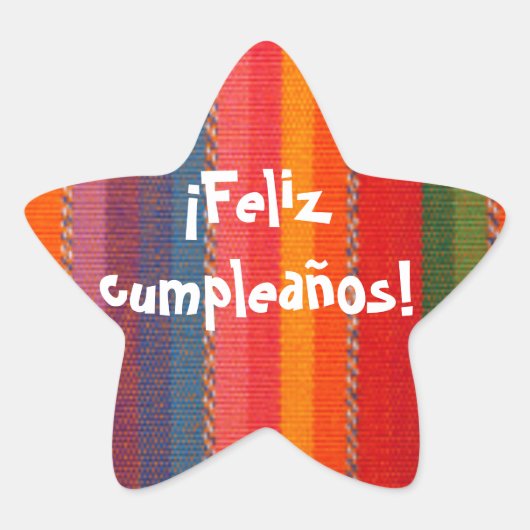 Sticker Feliz Cumpleanos (Devant)
