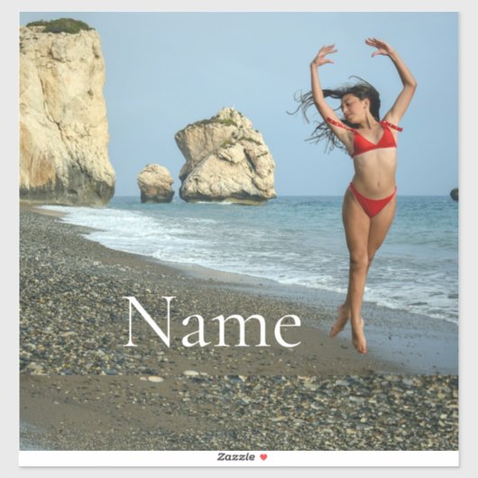 Sticker Female Fitness Model boxing Thunder_Cove (Feuille)