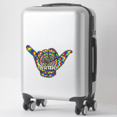 Sticker Female Fitness Model boxing Thunder_Cove (Sur valise)